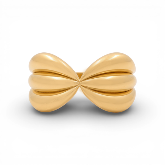14K Yellow Gold Fashion Women's Ring / Size: 8 / Weight: 2.5 GR / Y24-795