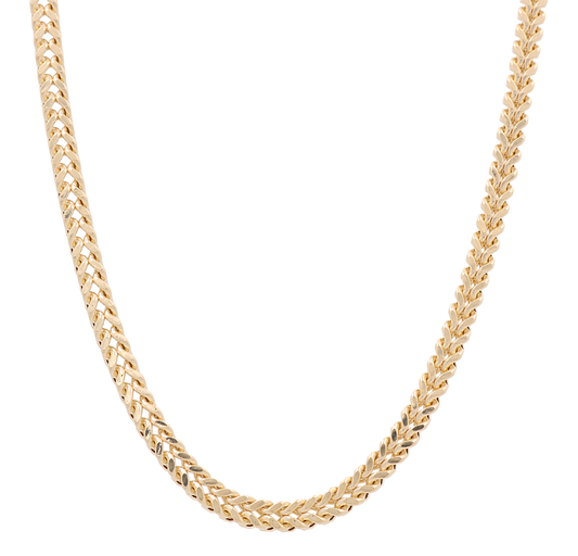 14K I Yellow Gold Franco Link Chain / Size:24'' / Weight:24.5GR / 762-12100