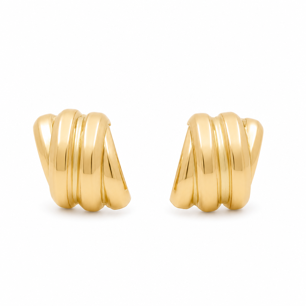 10K Yellow Gold Fashion  Earrings / Weight: 1.9 GR / ORC188