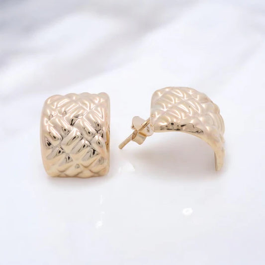 14KT Yellow Gold Fashion Earrings COES4FS-16