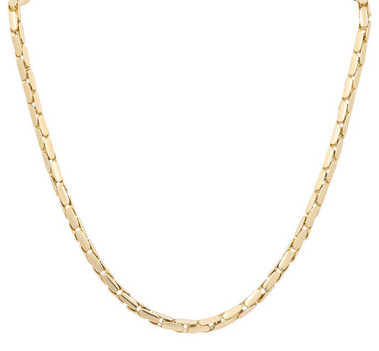 14K Yellow Gold Solid Fancy Link Italian Chain / Size: 26” / Weight: 45 GR / 624.20436-26
