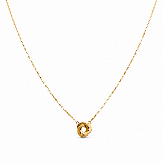 10K Yellow Gold Women's Knot with Design Necklace / Size: 17" / Weight: 2.7 GR / DQNK0KN-2