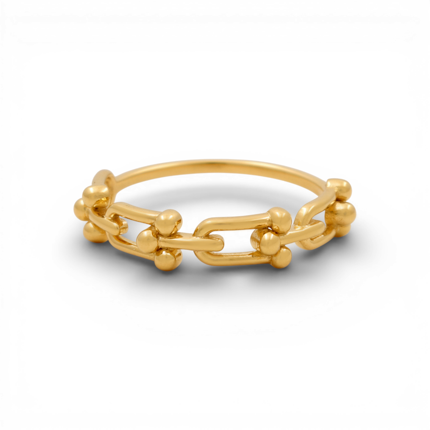 10K Yellow Gold Fashion TT Women's Ring / Size: 8 / Weight: 1.8 GR / DQWR0TT-1