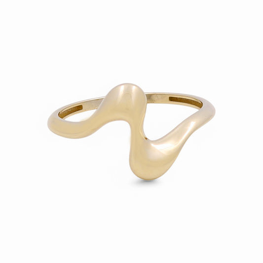 10K Yellow Gold Fashion Women's Ring / Size: 8 / Weight: 1.1 GR / DPWR0FS-18