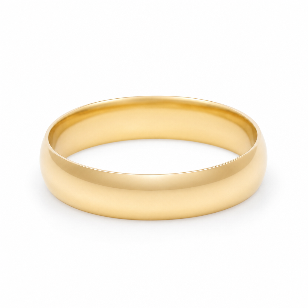 14K Yellow Gold Men's Wedding Band / Size: 9.75 / 5MM / Weight: 4 GR / WBEEMWB4PL