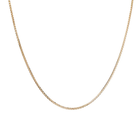 14K Yellow Gold Box Light Chain / Size 1.7mm 20” / Weight: 9.3 GR / LCS4-20