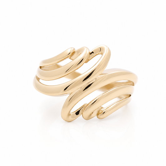 10K Yellow Gold Fashion Women's Ring / Size:7 / Weight: 2.9GR / DQWR0FS-72