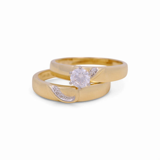 14K Yellow Gold Women’s Bridal Set / Stone: Cz / Size: 7 / Weight: 4.4 GR / KEEWR4BS-15