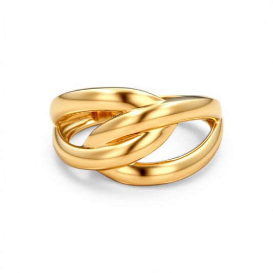 10K Yellow Gold Fashion Women's Ring / Size: 8 / Weight: 3.3 GR / DQWR0FS-60
