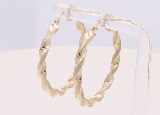 BAEH0TR3x25 10K B Size 3mm x 25mm Weight 2.4gr Torcidas Earring Hoops