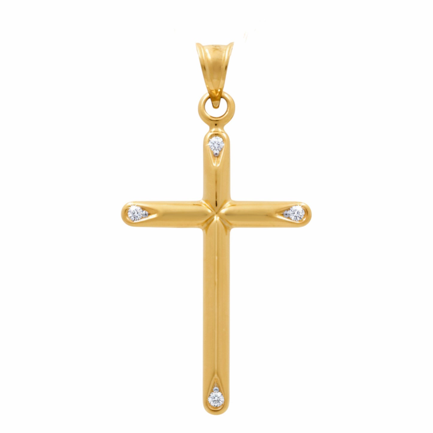 14K Yellow Gold Cross Pendant / Weight: 0.8 GR / P66P-331
