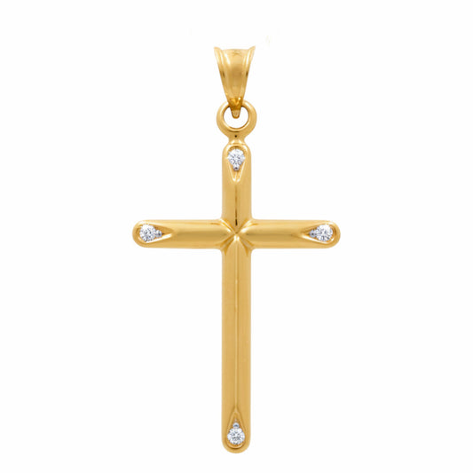 14K Yellow Gold Cross Pendant / Weight: 0.8 GR / P66P-331