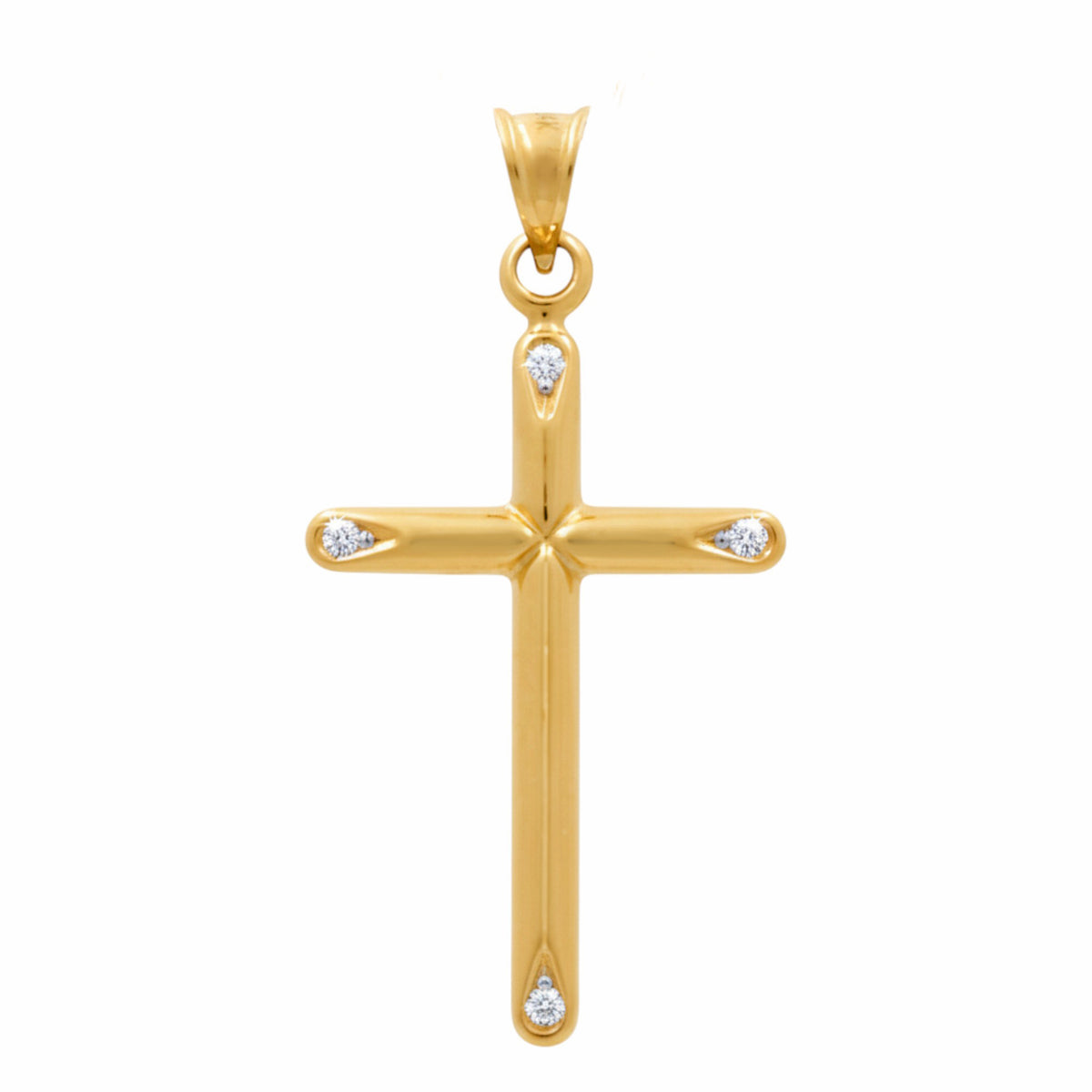 14K Yellow Gold Cross Pendant / Weight: 0.9 GR / P66P-331
