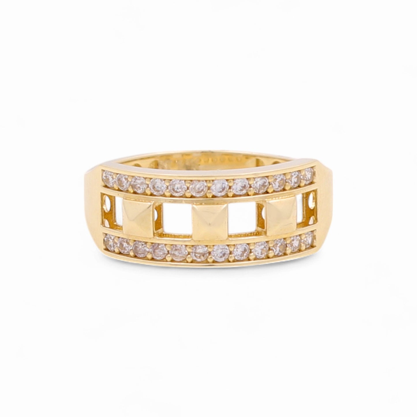 14k Fashion Women's Ring with Cz / Weight 2.9 GR / COWR4FS-4