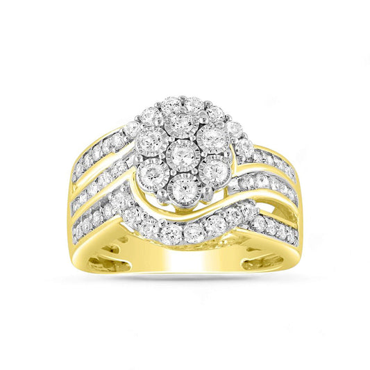 14K Yellow Gold Diamond Women's Engagement Ring / Stone: 1.00CT / Size: 6.5 / 340048Y
