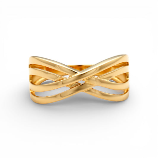 10K Yellow Gold Fashion Women's Ring / Size: 7 / Weight: 2.1GR / DQWR0FS-51