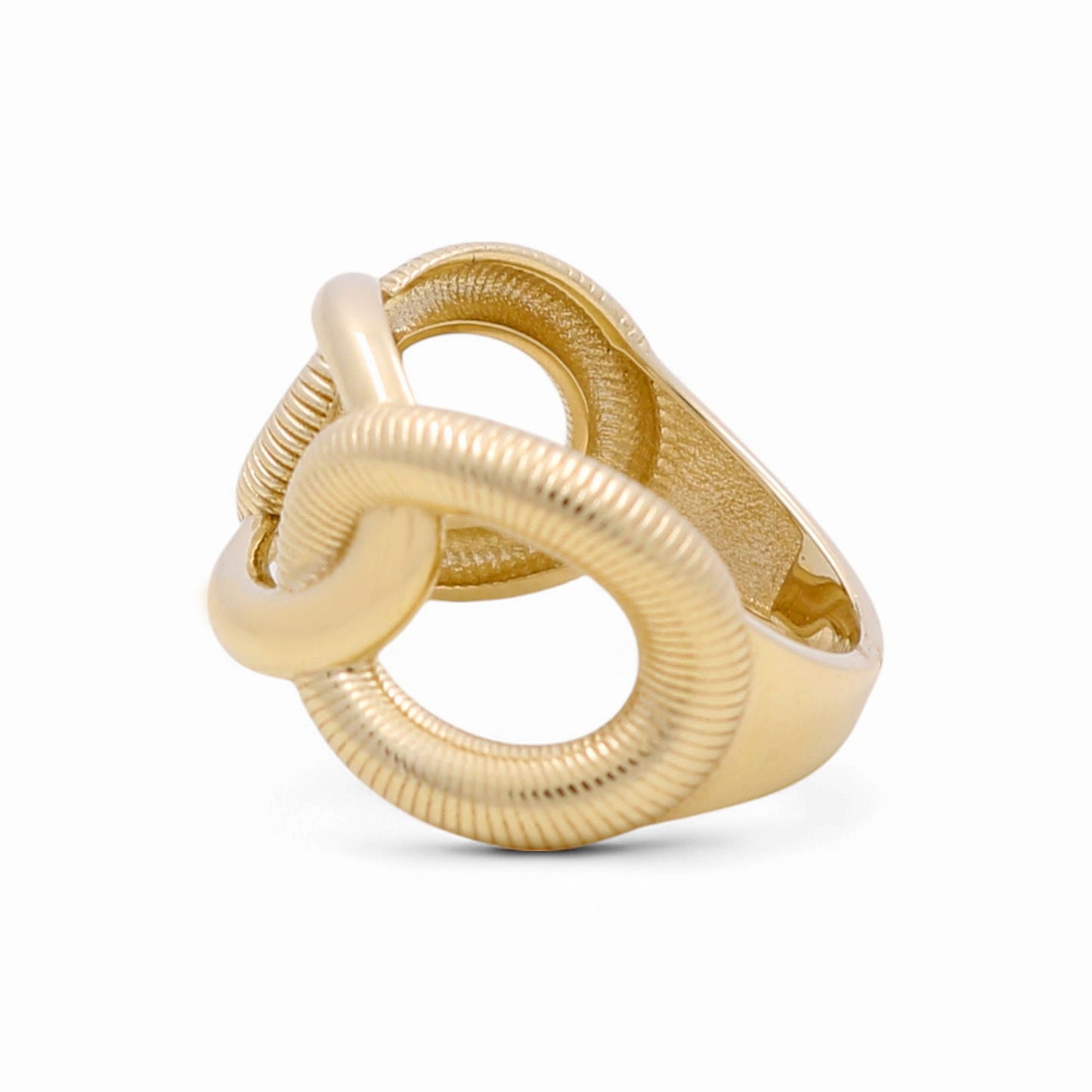 10K Yellow Gold Fashion Women's Ring / Size: 7 / Weight: 3.2 GR / DQWR0FS-22