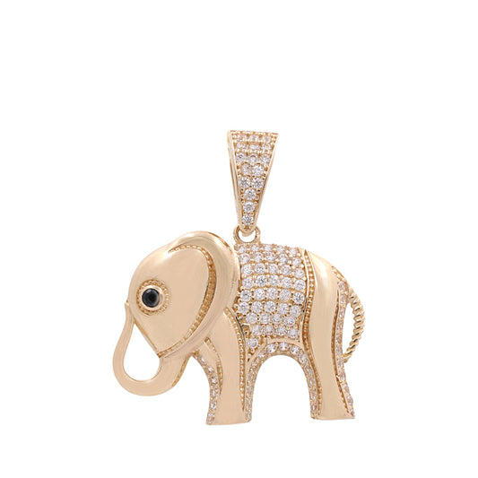14K Yellow Gold Elephant Pendant / Weight: 4.0 GR / COPD4EP