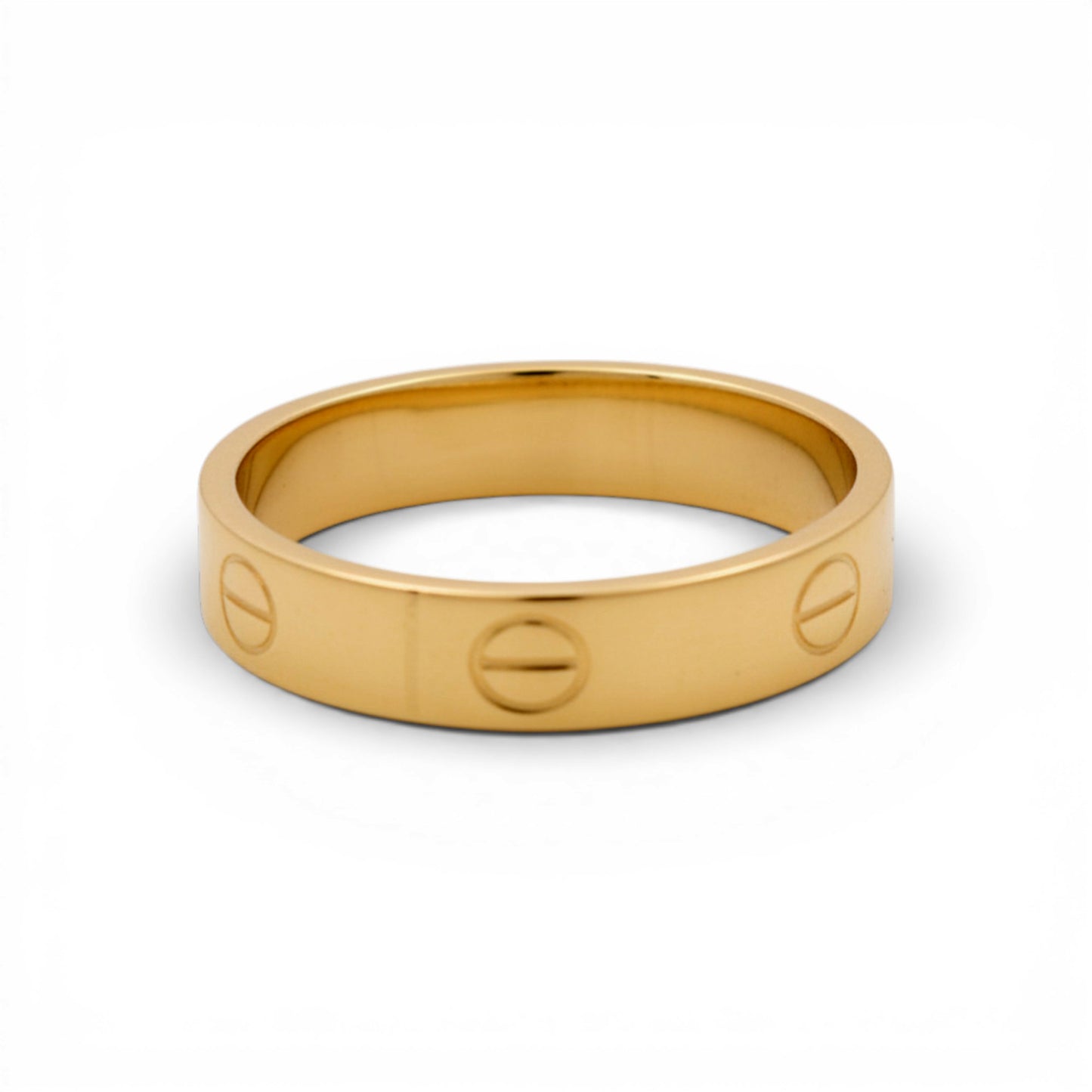 10K Yellow Gold Semisolid CT Women's Ring / Size: 8 / 5MM / Weight: 1.6 GR / DQWR0CT-1