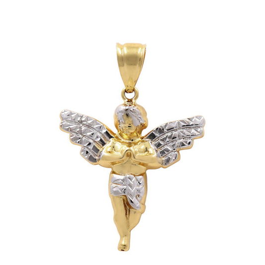 14K Yellow and White Gold Angel Pendant / Weight: 2.5 GR / DOPDTT4AG
