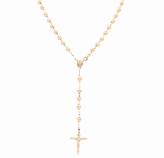 14K Yellow Gold Rosary / Size: 24" / Weight: 19.3 GR / 028-11107