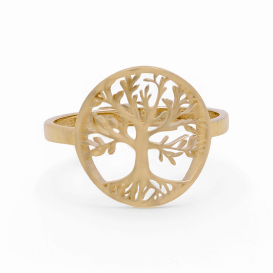 10K Yellow Tree of Life Women's Ring / Size: 8 / Weight: 1.8 GR / DPWR0TL