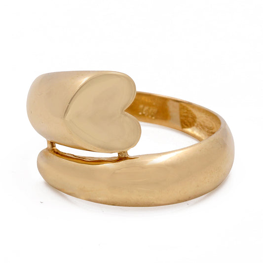 14K Yellow Gold Fashion Heart Women's Ring