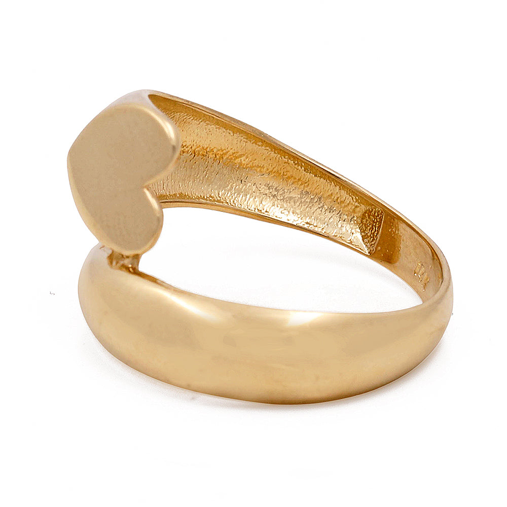 14K Yellow Gold Fashion Heart Women's Ring