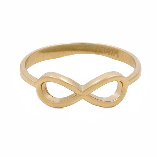 14K Yellow Gold Infinity Women's Ring