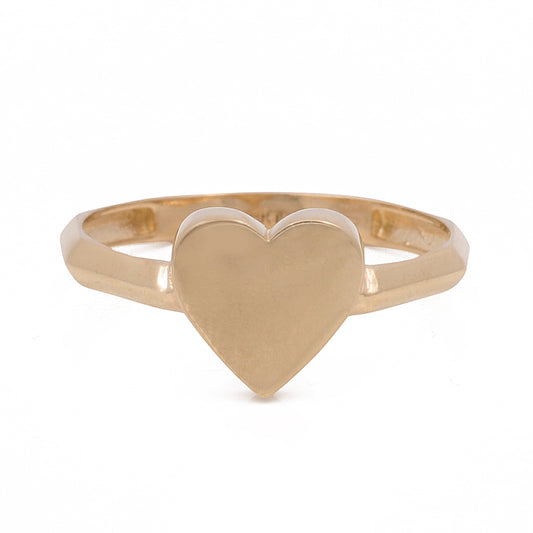 14K Yellow Gold Hearts Ring