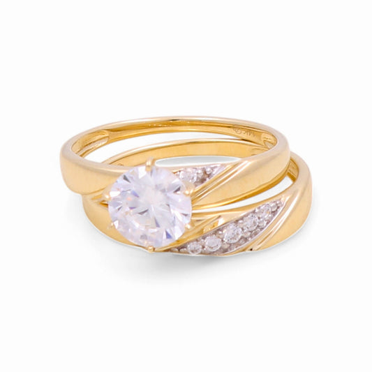 14K Yellow Gold Women’s Bridal Set / Stone: Cz / Size: 7 / Weight: 3.5 GR / KEEWR4BS-12