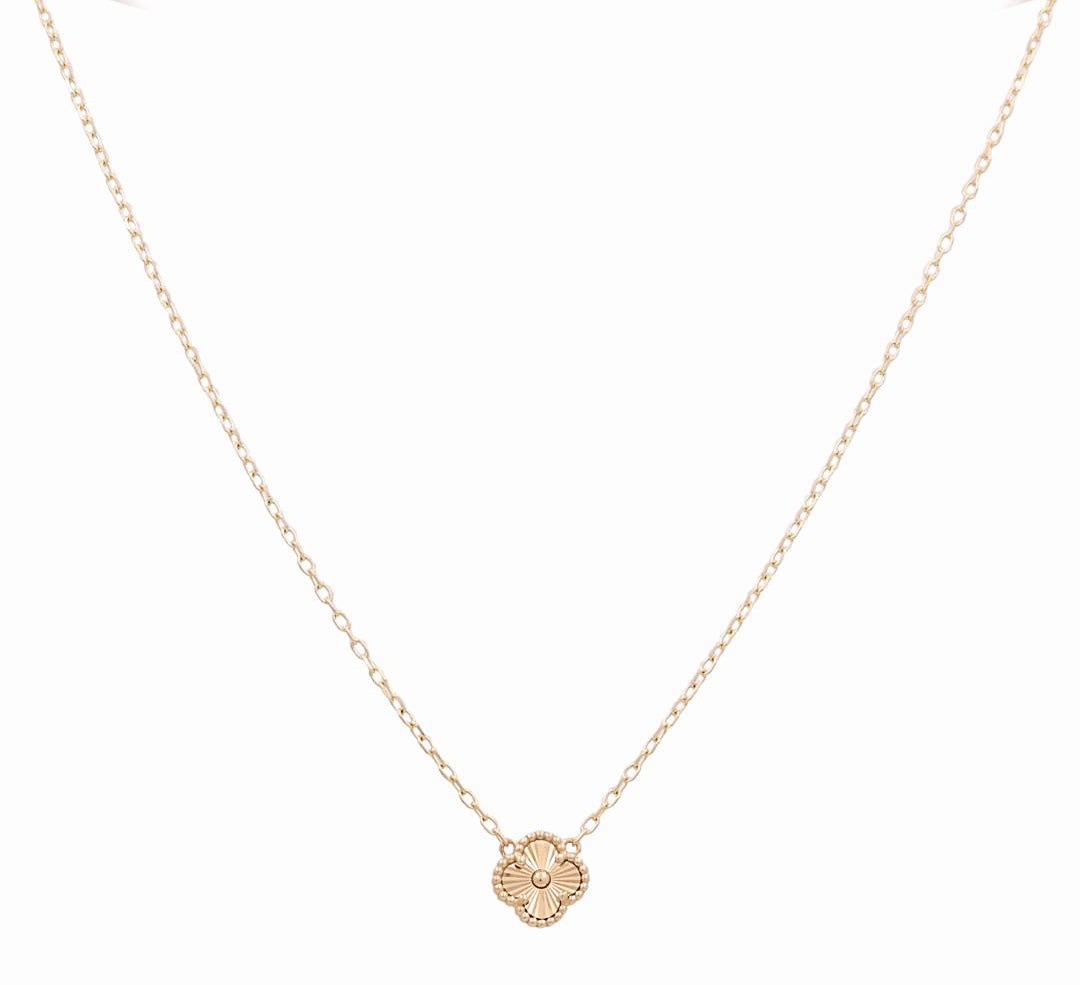 14K Yellow Gold Clover Women's Necklace / Size:18” / Weight: 5.1 GR / CONK4CLV-5