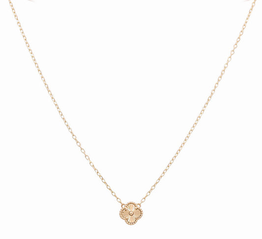 14K Yellow Gold Clover Women's Necklace / Size:18” / Weight: 5.1 GR / CONK4CLV-5