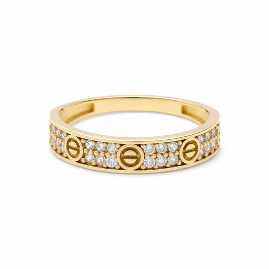 10K Yellow Gold Fashion Women's Ring / Size: 7.5 / Weight: 1.5 GR / CQWR0CT-2
