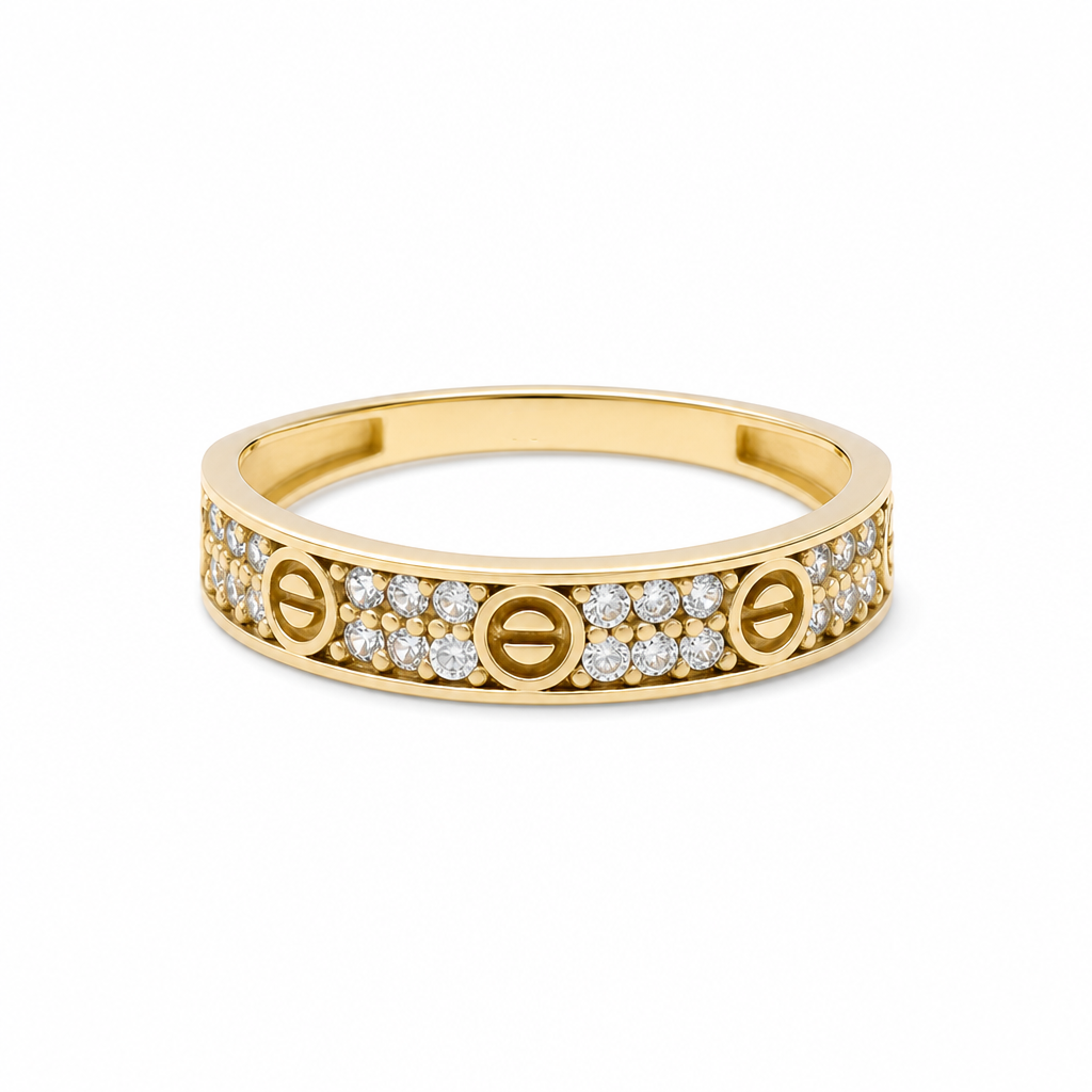 10K Yellow Gold Fashion Women's Ring / Size: 7.5 / Weight: 1.5 GR / CQWR0CT-2