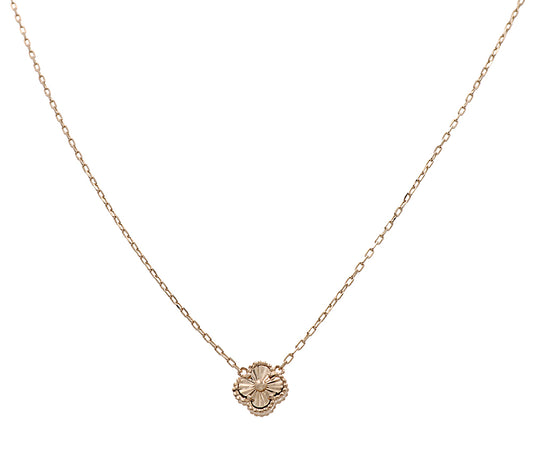 14K Yellow Gold Fashion Flower Pendant