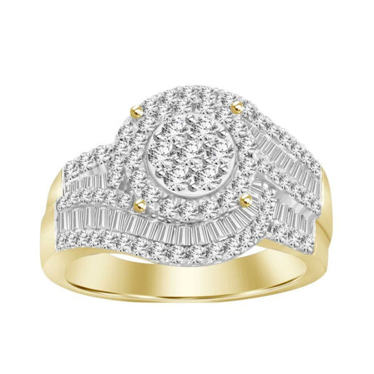 10K Yellow Gold Diamond Woman's Engagement Ring / Stone: 1.00CT / Size: 6.5 / 233420Y