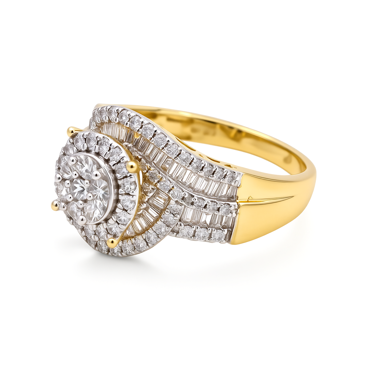 10K Yellow Gold Diamond Woman's Engagement Ring / Stone: 1.00CT / Size: 6.5 / 233420Y