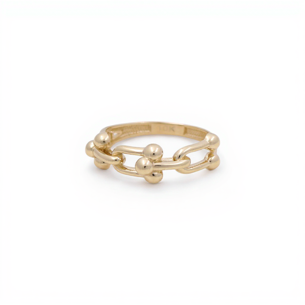 10K Yellow Gold Fashion TF Women's Ring / Size: 8.5 / Weight: 1.9 GR / CQWR0TF