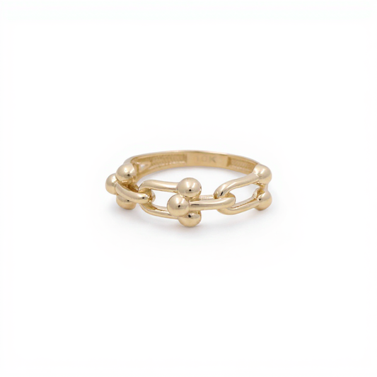 10K Yellow Gold Fashion TF Women's Ring / Size: 8.5 / Weight: 1.9 GR / CQWR0TF