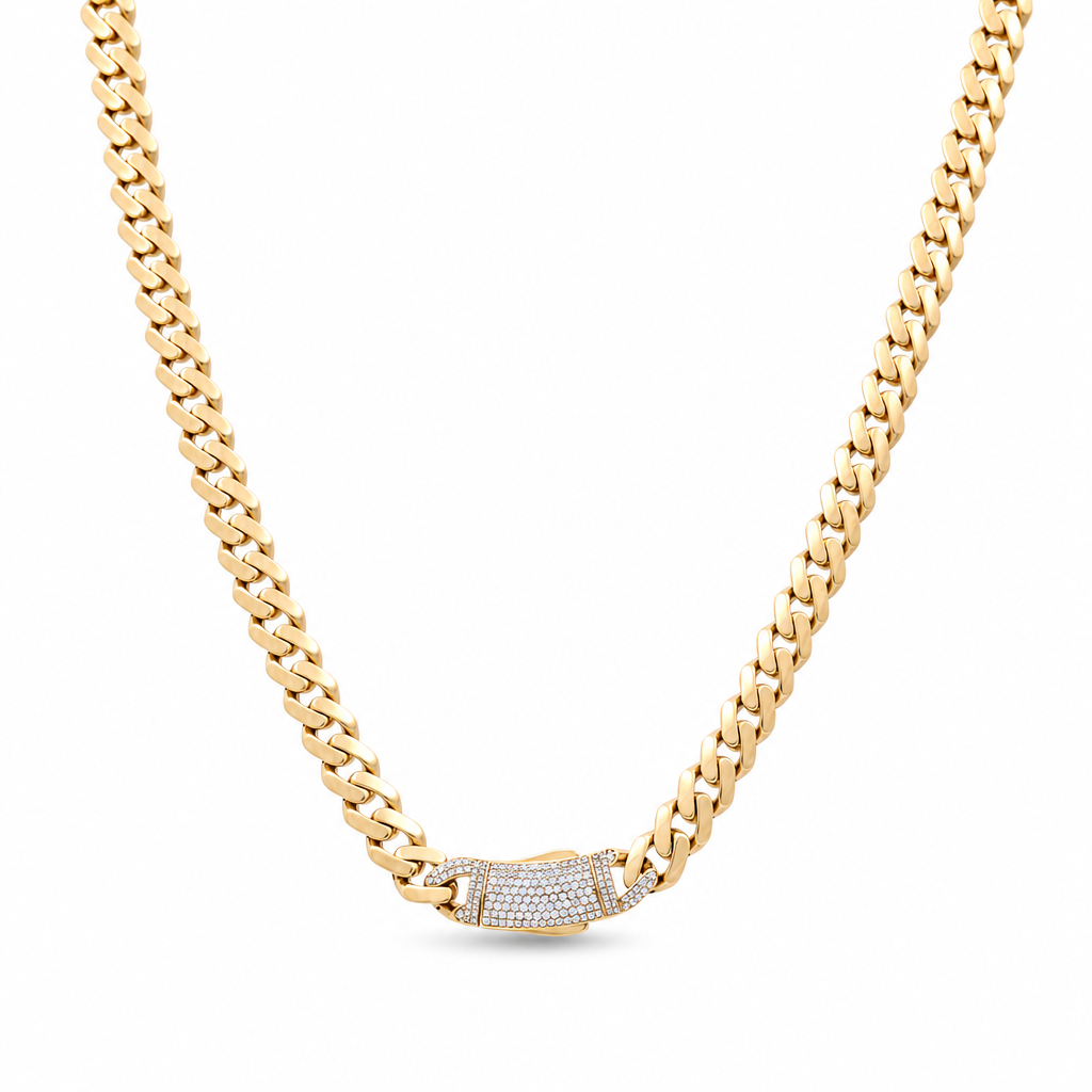 10K  Yellow Gold Monaco Chain / Size: 8mm-20'' / Weight: 15.9 GR / DOCH0MON8-20