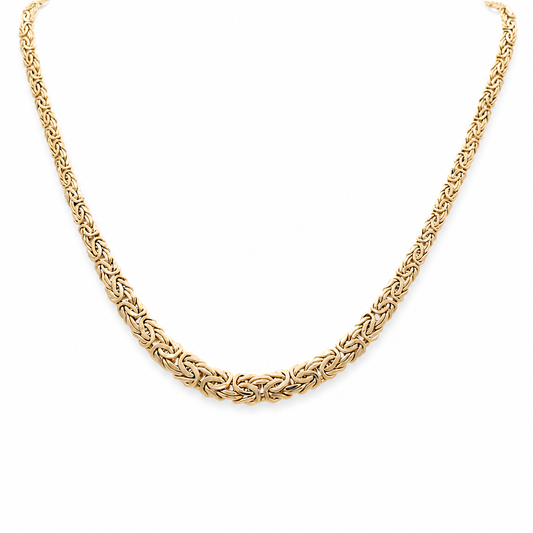 10K Yellow Gold Women's Byzantine Necklace / Size: 18.5" / Weight: 12.6 GR / DQNK0BZ