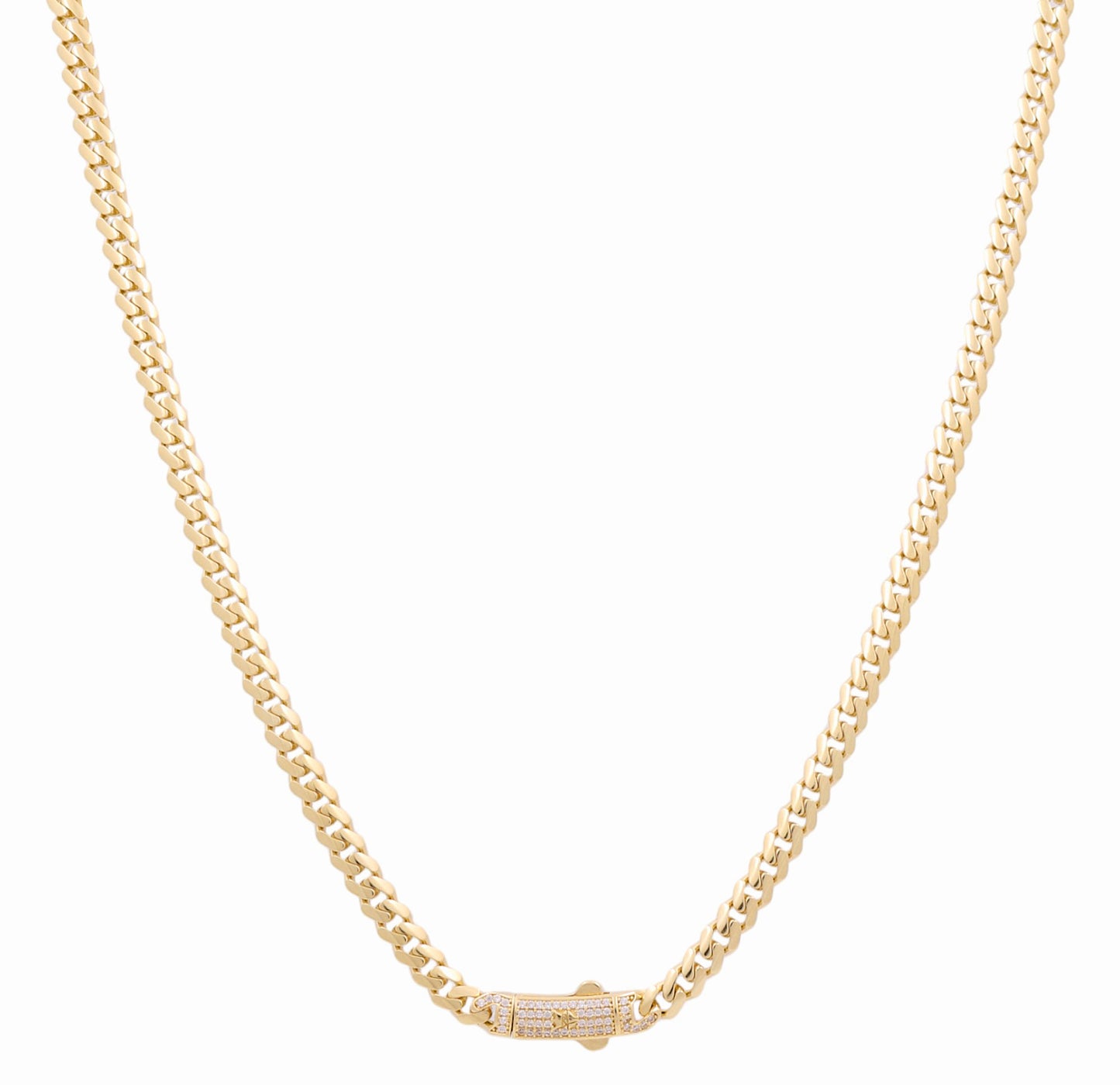10K Yellow Gold Monaco Semisolid Chain / Stone: Cz / Size: 5mm 20" / Weight: 20.9 GR / COCH0MON5-20