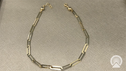 Bracelet COAB4FS-3 14k C Size 10" Weight 3.9gr FS Anklet bracelet Paper Clip Link