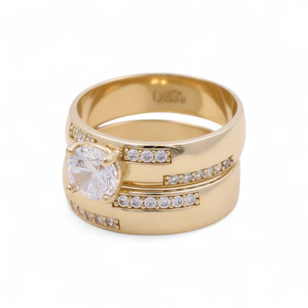 14K Yellow Gold Women’s Bridal Set / Stone: Cz / Size: 7.5 / Weight: 4.8 GR / IEEWR4BS