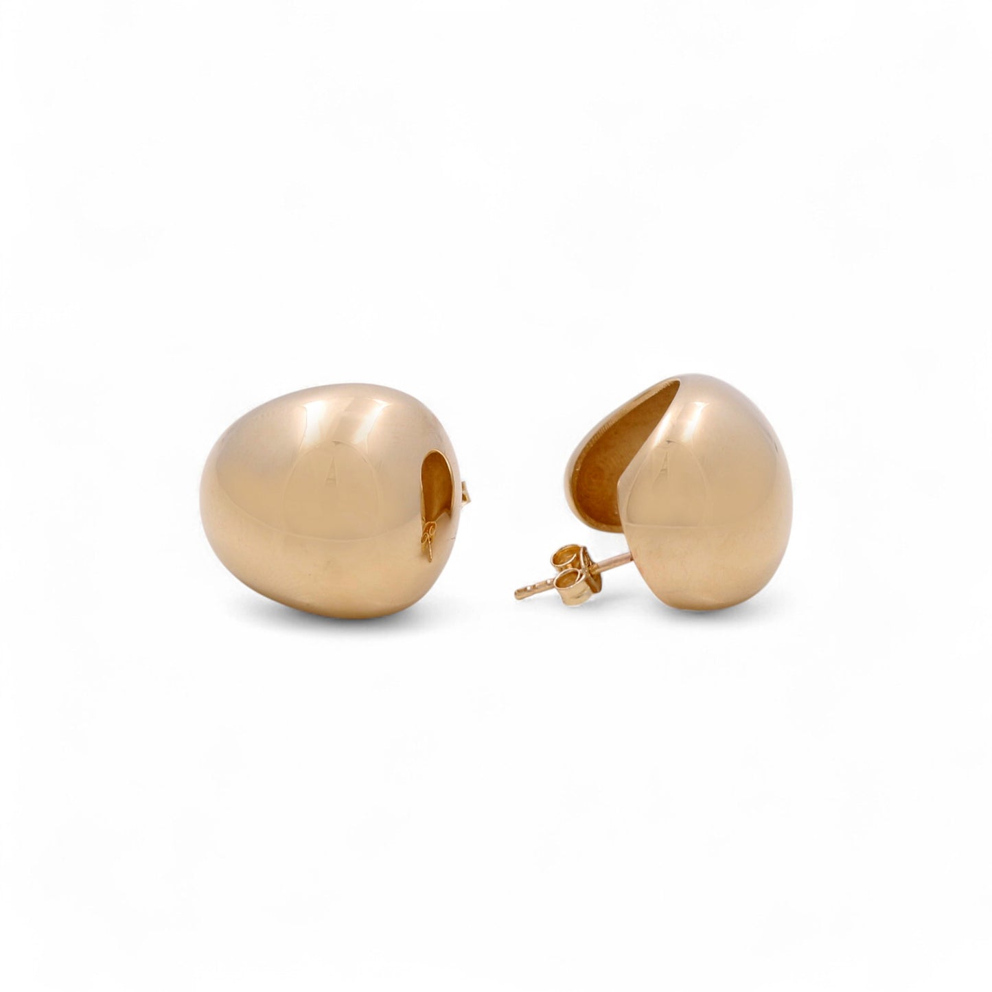 14K Yellow Gold Fashion Stud Earrings / Weight: 5.2 GR / DQES4FS
