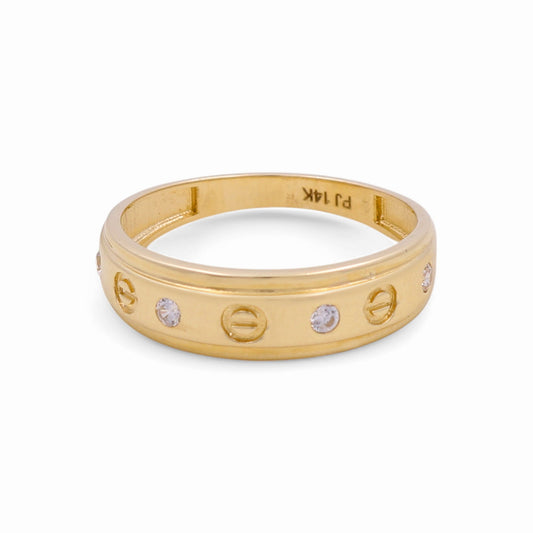 14K Yellow Gold Men’s CT Wedding Band / Size: 10 / Weight: 2.5 GR / CPMWB4BSCT