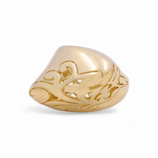 14K Yellow Gold Fashion Women's Ring / Size: 7 / Weight: 4.5 GR / DPWR4FS-16