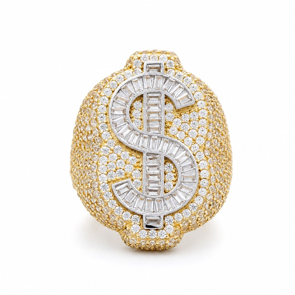 14K Yellow Gold Fashion Women's Ring with Cz / Size: 7.5 / Weight 7.2 GR / COMR4TT$CZ