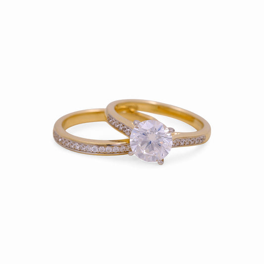 14K Yellow Gold Women’s Bridal Set / Stone: Cz / Size: 7 / Weight: 7.1 GR / KEEWR4BS-13